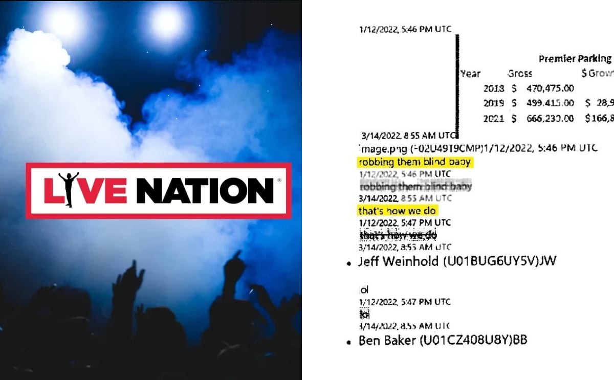 Shocking Employee Messages are Reason Live Nation Trial Must Proceed